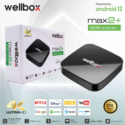 WELLBOX MAX2 16GB ANDROID TV resmi