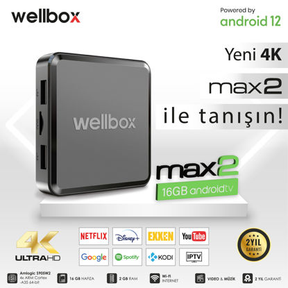WELLBOX MAX2 16GB ANDROID TV resmi
