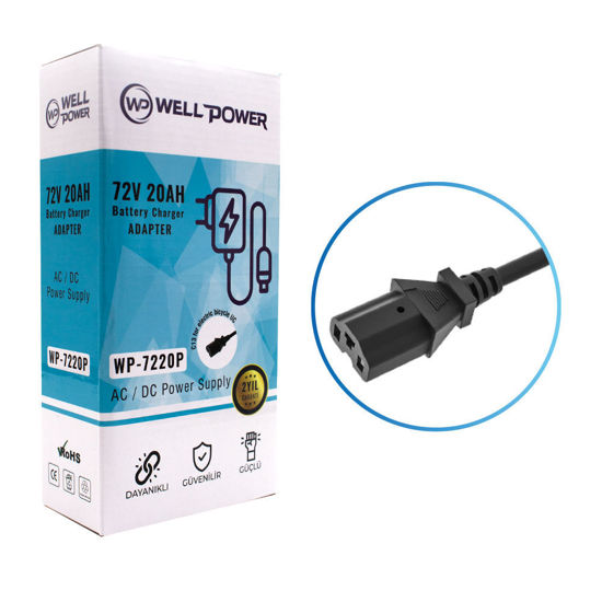 WELLPOWER WP-7220P 72V 20A ELECTRİC BICYLE UC resmi